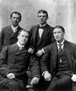 Willie Keeler, John McGraw, Joe Kelley, and Hughie Jennings