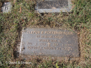 The Final Resting Place of Cletus Elwood “Boots” Poffenberger
