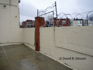 Old Oriole Park Left Field Fence, Peabody Heights Brewery, Baltimore, Maryland