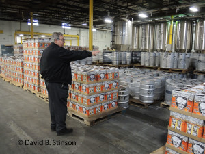 Richard O'Keefe Giving a Tour of Peabody Heights Brewery, Baltimore, Maryland
