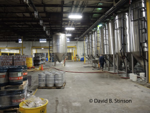 Beer Fermenting Tanks In Old Oriole Park's Former Right Field, Peabody Heights Brewery, Baltimore, Maryland