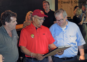 Lt. Governor Boyd Rutherford Presents Governor's Citation to J. Albert Hollis, III, and Richard O'Keefe